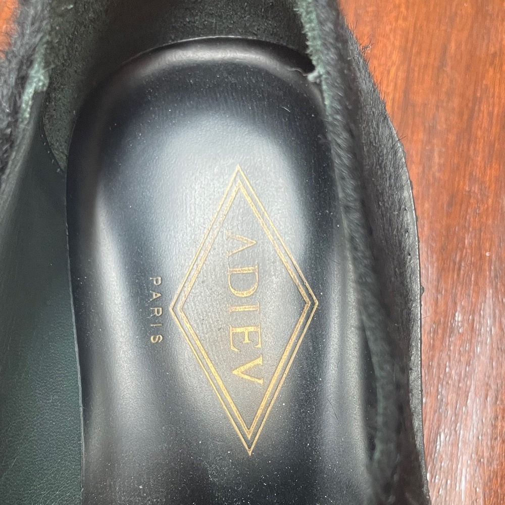 Luxury Adieu Paris Two-Tone Derby Shoes with real pony hair & creeper platform - Picture 2 of 7
